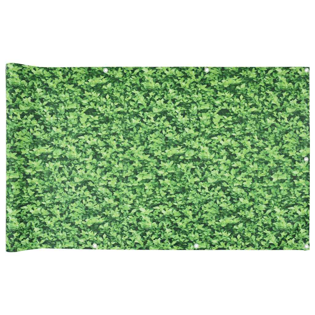 VidaXL paravent de balcon motif végétal 700x75 cm PVC vert