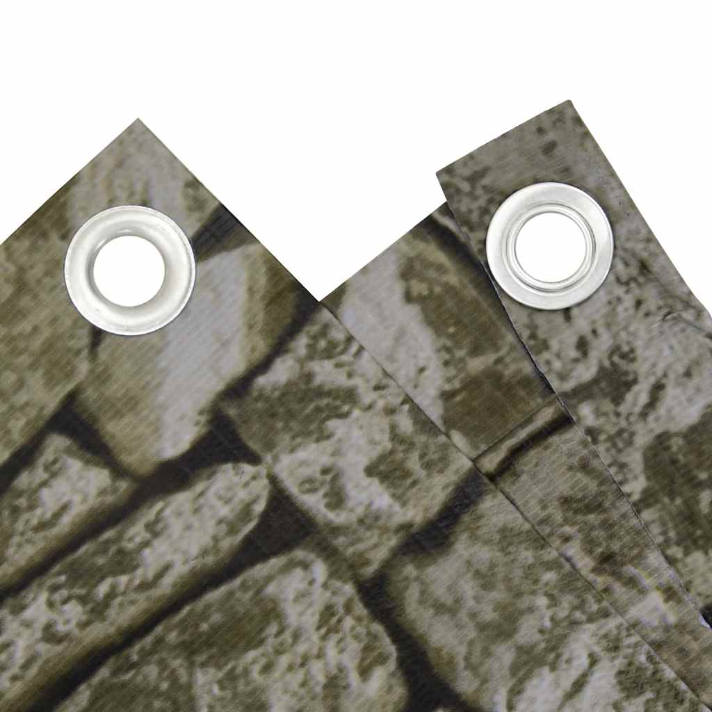 Vidaxx paravent de balcon motif pierre 400x75 cm PVC