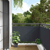 Paravent de balcon Vidaxx 500x90 cm PVC anthracite