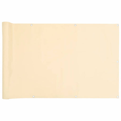 Paravent de balcon Vidaxx 600x90 cm PVC couleur crème