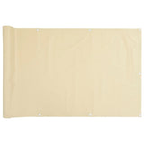 Bidaxl balkongskärm 600x90 cm PVC Cream -Colored