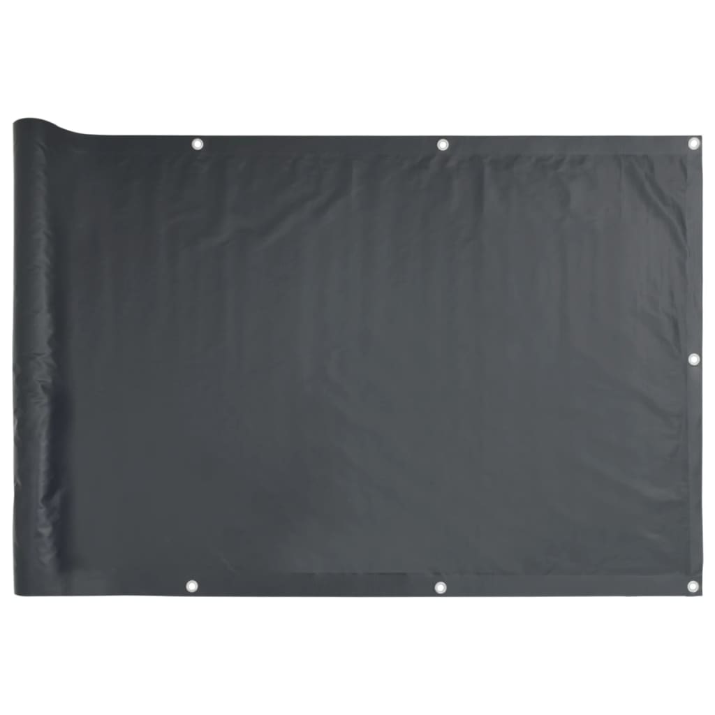 Bidaxl balkongskärm 300x120 cm PVC Anthracite -färgad