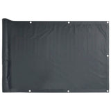 Bidaxl balkongskärm 300x120 cm PVC Anthracite -färgad