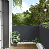 Paravent de balcon Vidaxx 600x120 cm PVC anthracite