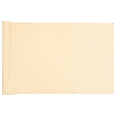 Paravent de balcon Vidaxx 300x120 cm PVC couleur crème