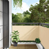 Paravent de balcon Vidaxx 300x120 cm PVC couleur crème
