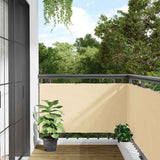 Paravent de balcon Vidaxx 500x120 cm PVC couleur crème