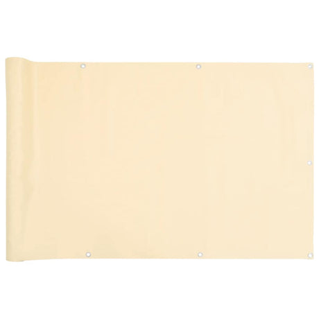 Paravent de balcon Vidaxx 600x120 cm PVC couleur crème