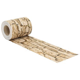 Vidaxxl paravent de jardin motif pierre grossière 35x0,19 m PVC beige