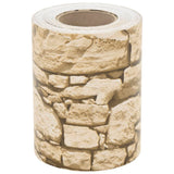 Vidaxxl paravent de jardin motif pierre grossière 35x0,19 m PVC beige