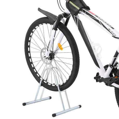 Support à vélo VidaXL pour 1 vélo, autoportant en acier galvanisé