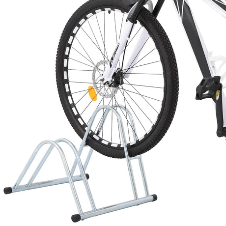 Support à vélo VidaXL pour 2 vélos, autoportant en acier galvanisé