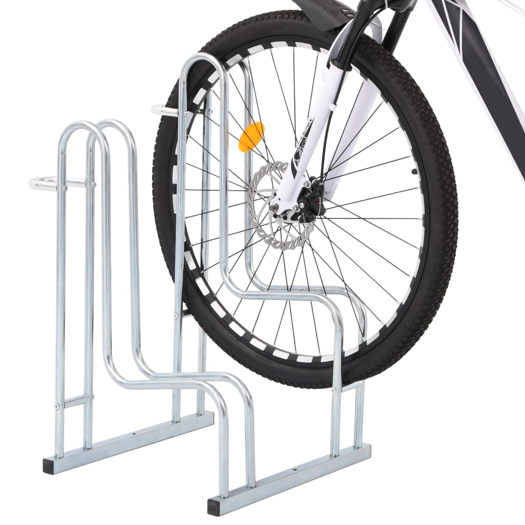 Support à vélo VidaXL pour 2 vélos, autoportant en acier galvanisé