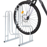Support à vélo VidaXL pour 2 vélos, autoportant en acier galvanisé