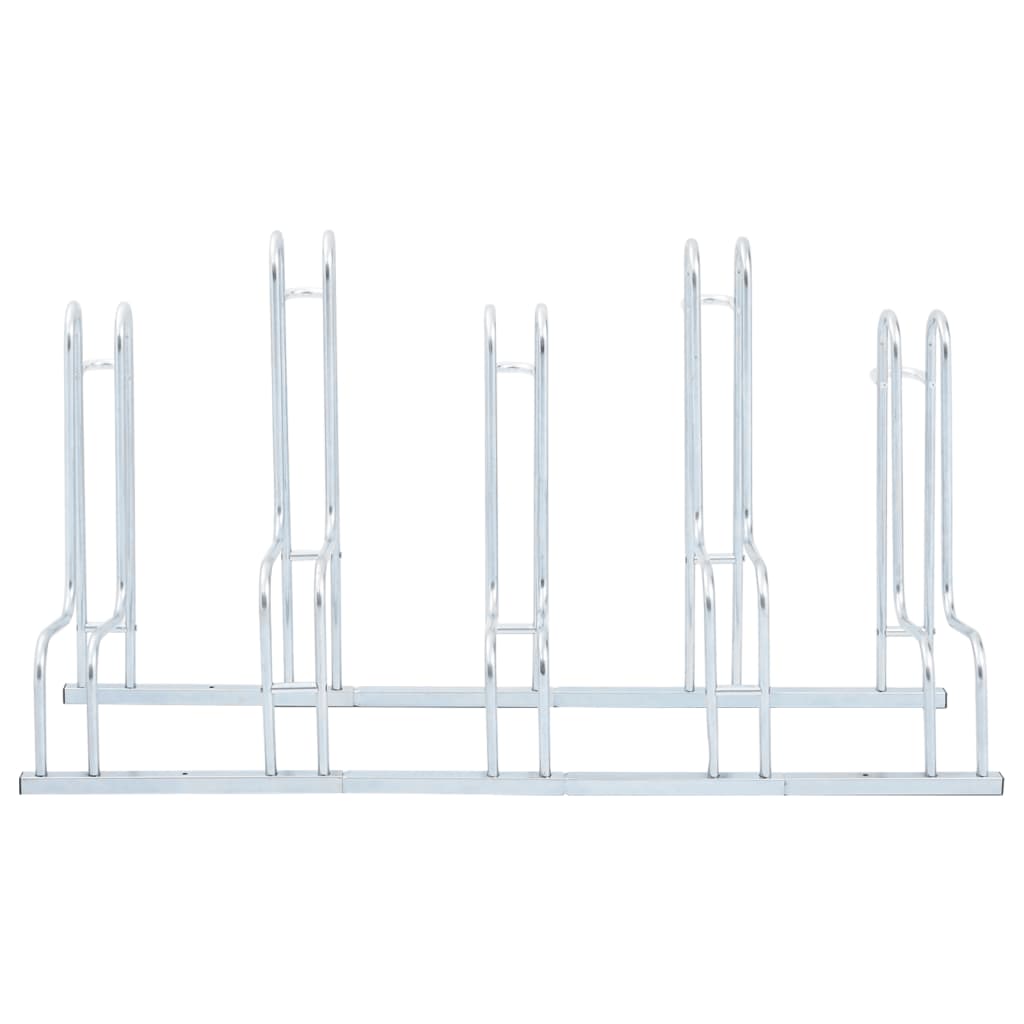 VidaXL Fietsenstandaard voor 5 fietsen vrijstaand gegalvaniseerd staal