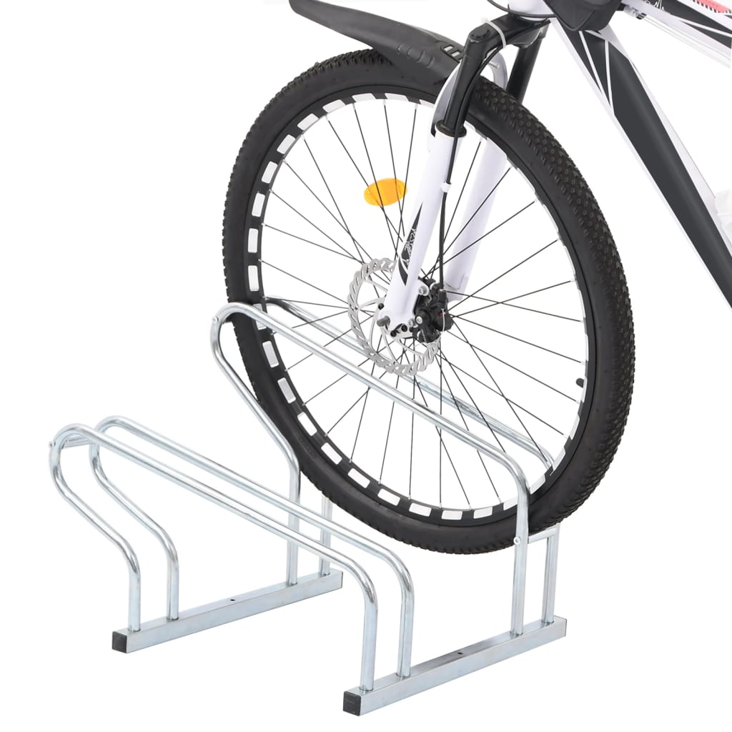 Support à vélo VidaXL pour 2 vélos, autoportant en acier galvanisé