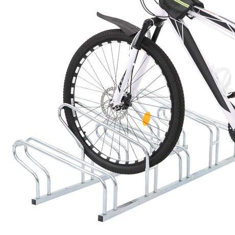 Support à vélo VidaXL pour 5 vélos, acier galvanisé autoportant