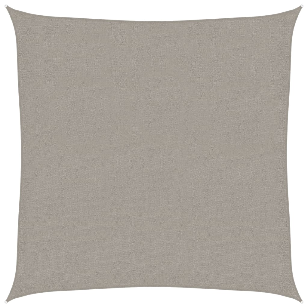 Vidaxl voile d'ombrage 160 g m² carré 3x3 m HDPE gris clair