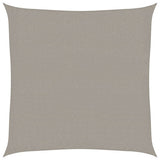 Vidaxl voile d'ombrage 160 g m² carré 3x3 m HDPE gris clair