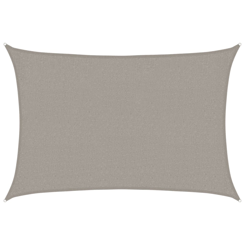 Vidaxl sun sail 160 g m² rectangular 2x2.5 m HDPE light gray