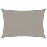 Vidaxl voile d'ombrage 160 g m² rectangulaire 3x4,5 m HDPE gris clair