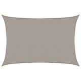 Vidaxl voile d'ombrage 160 g m² rectangulaire 3,5x4,5 m HDPE gris clair