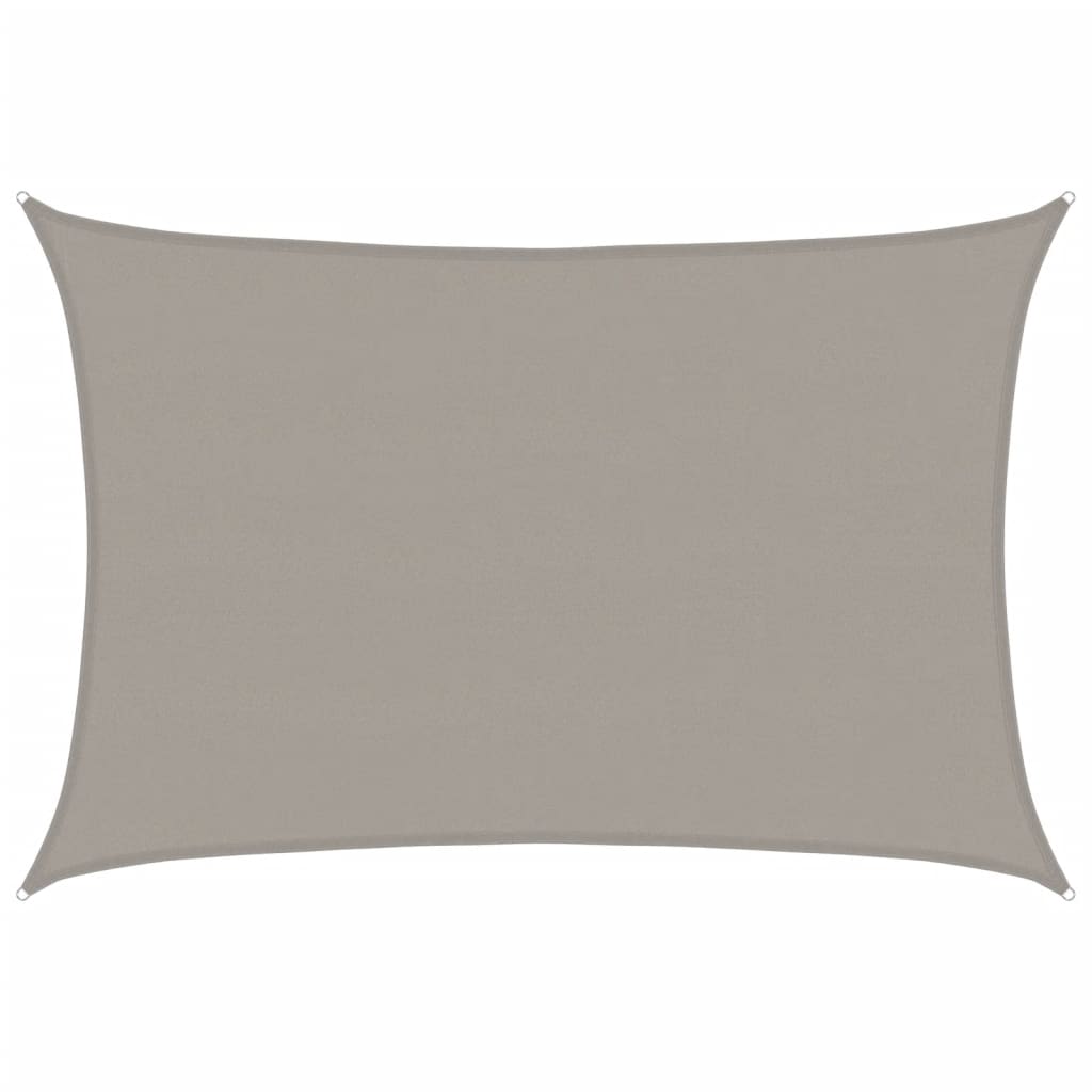 Vidaxx voile d'ombrage 160 g m² rectangulaire 5x7 m HDPE gris clair
