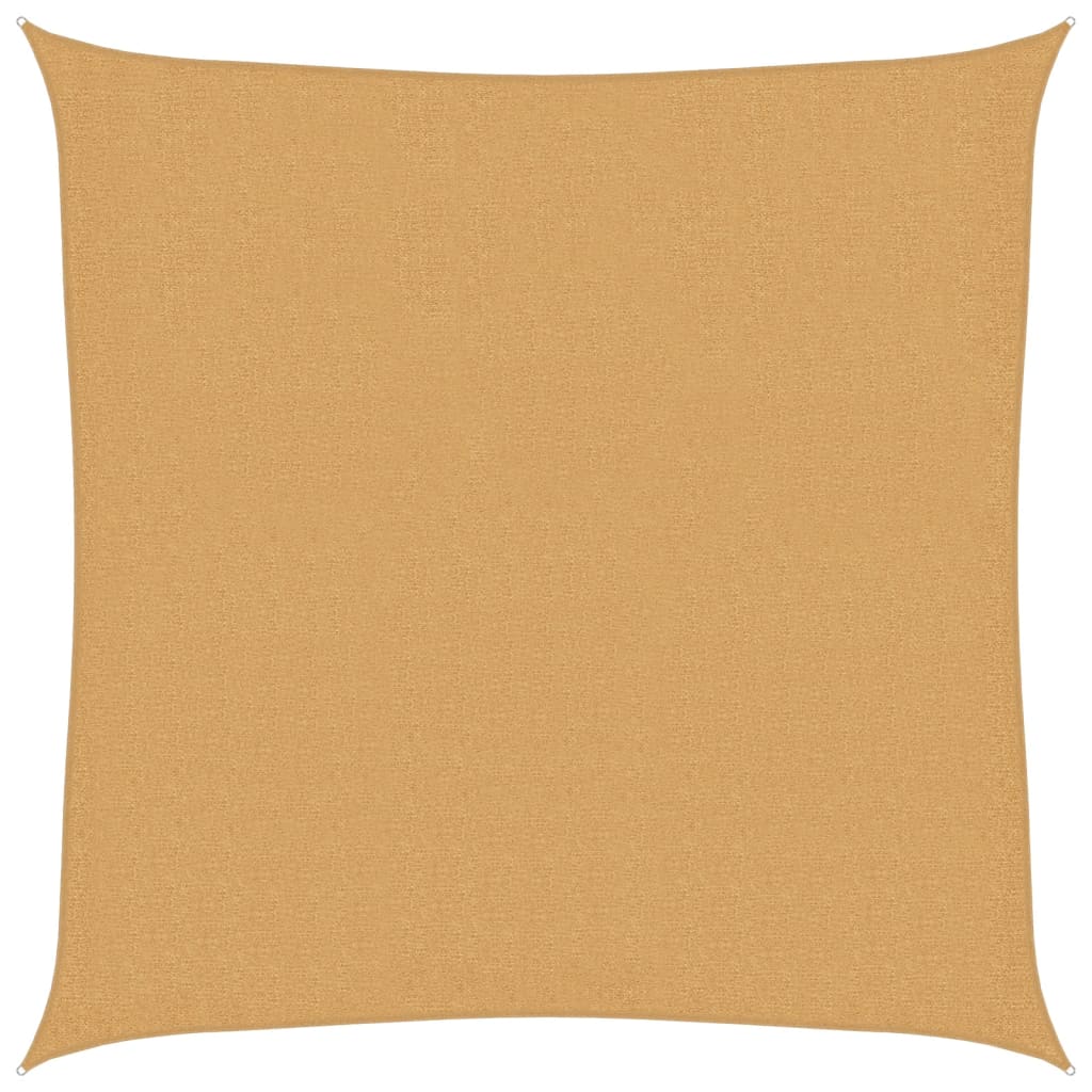 Vidaxl voile d'ombrage 160 g m² carré 2x2 m HDPE couleur sable