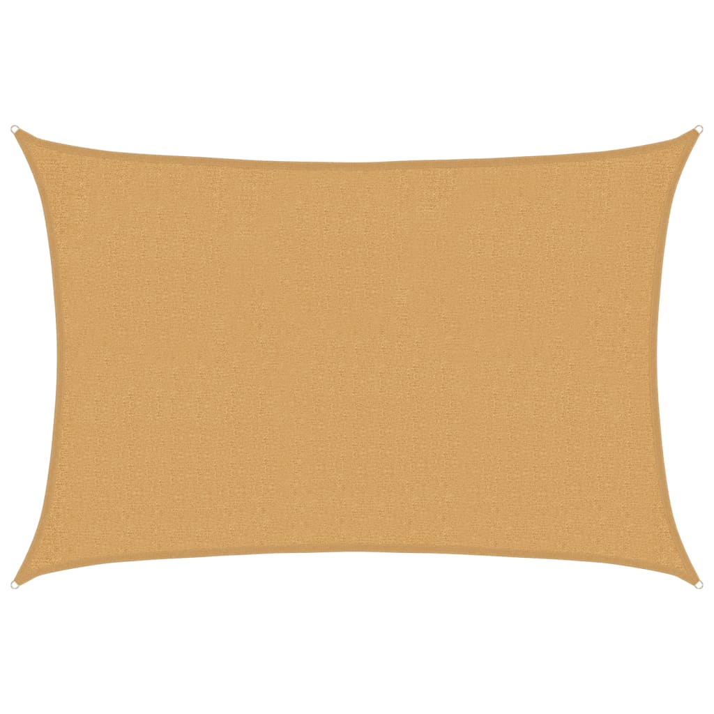 Vidaxl voile d'ombrage 160 g m² rectangulaire 2x3 m HDPE couleur sable