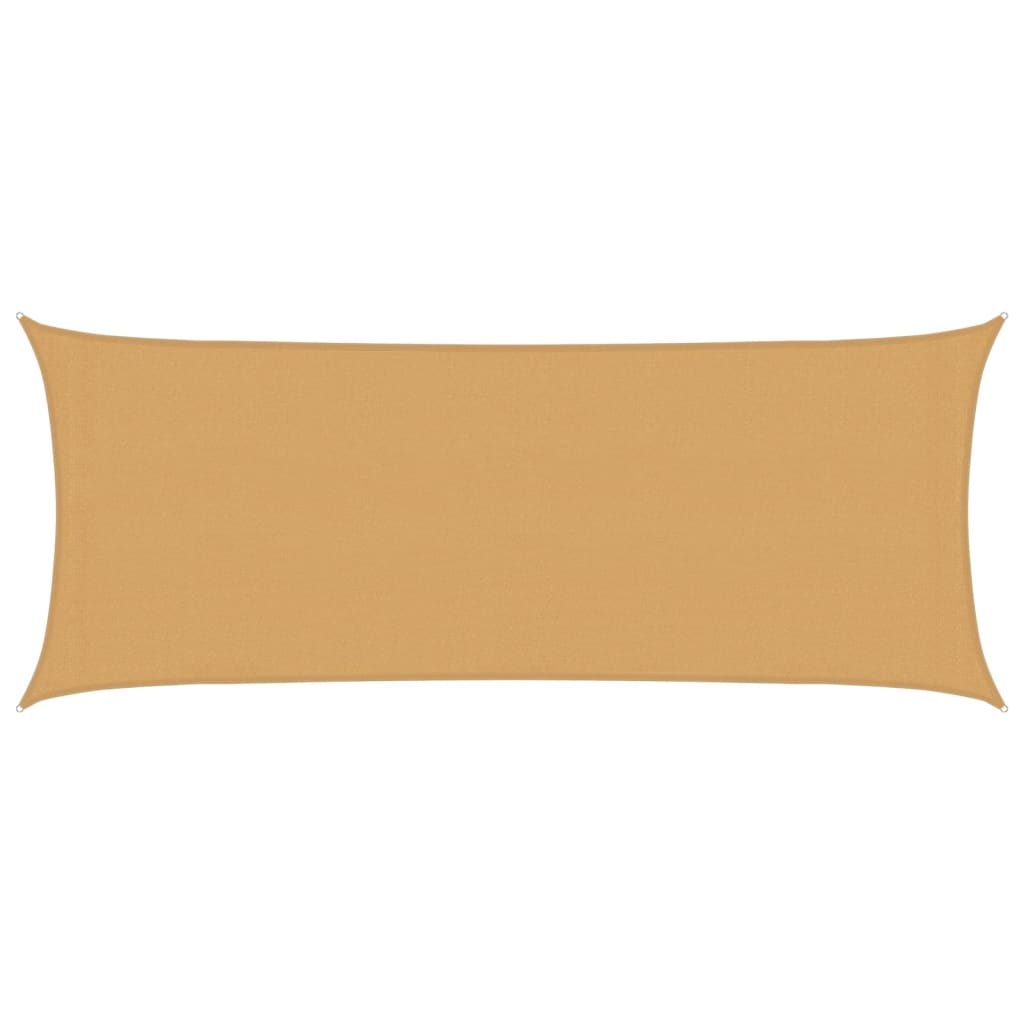 Vidaxl voile d'ombrage 160 g m² rectangulaire 2x4,5 m HDPE couleur sable