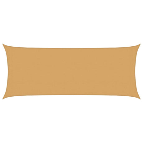 Vidaxl voile d'ombrage 160 g m² rectangulaire 2x5 m HDPE couleur sable