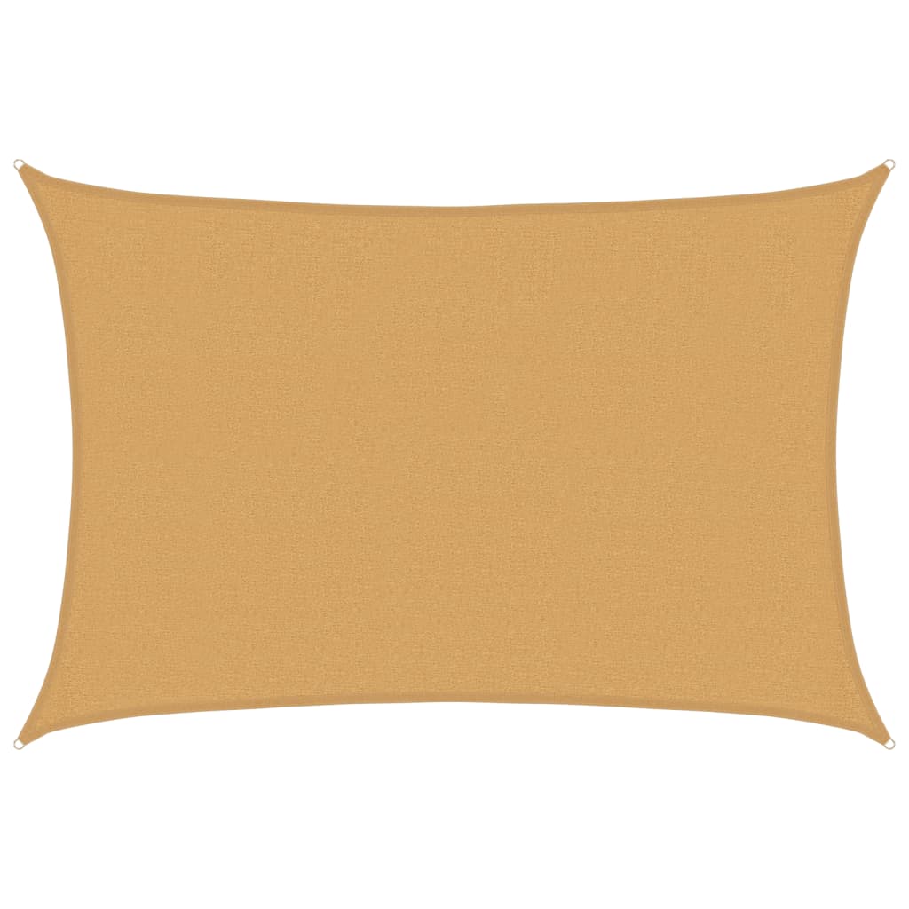Vidaxl voile d'ombrage 160 g m² rectangulaire 2,5x3,5 m HDPE couleur sable
