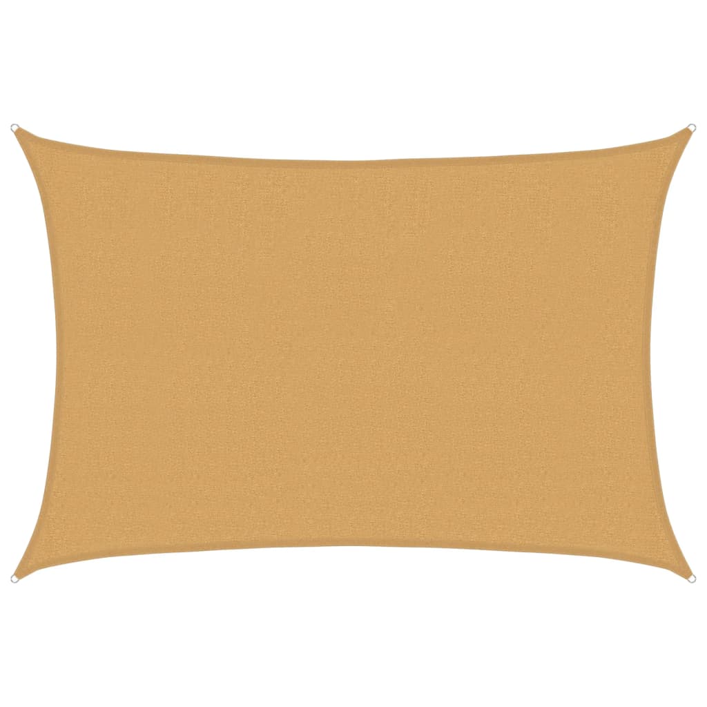 Vidaxl voile d'ombrage 160 g m² rectangulaire 2,5x4 m HDPE couleur sable