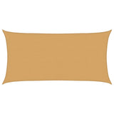 Vidaxx voile d'ombrage rectangulaire 160 g m² 2,5x5 m HDPE couleur sable