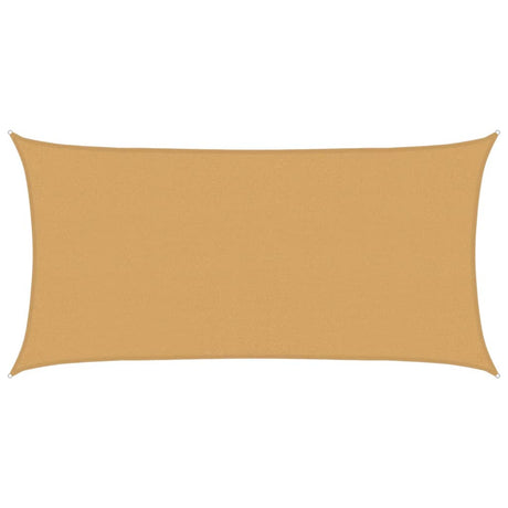 Vidaxx voile d'ombrage rectangulaire 160 g m² 2,5x5 m HDPE couleur sable