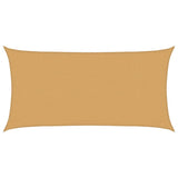 Vidaxl voile d'ombrage 160 g m² rectangulaire 3x6 m HDPE couleur sable