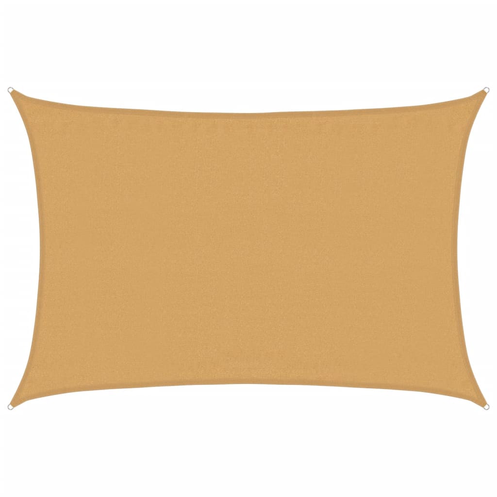 Vidaxx voile d'ombrage 160 g m² rectangulaire 3,5x5 m HDPE couleur sable