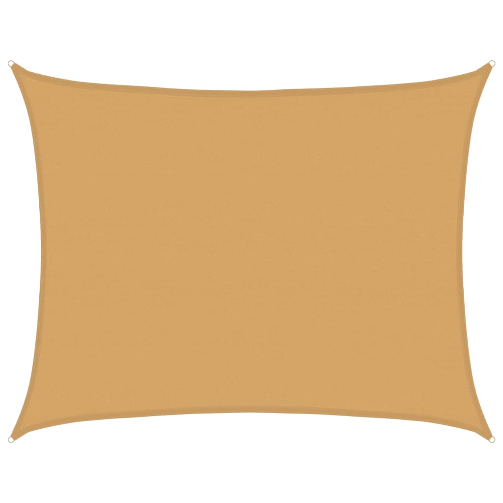 Vidaxl voile d'ombrage 160 g m² rectangulaire 6x7 m HDPE couleur sable