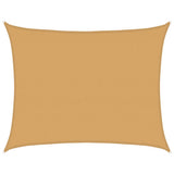 Vidaxl voile d'ombrage 160 g m² rectangulaire 6x7 m HDPE couleur sable
