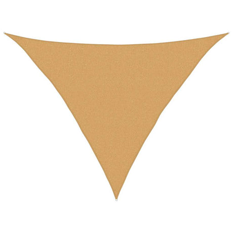 Vidaxx voile d'ombrage 160 g m² triangulaire 2,5x2,5x3,5 m HDPE couleur sable