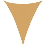 Vidaxx voile d'ombrage 160 g m² triangulaire 5x6x6 m HDPE couleur sable
