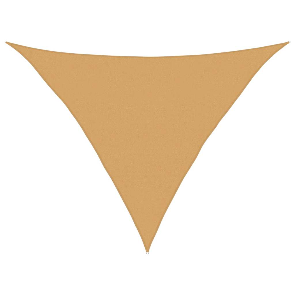 Vidaxx voile d'ombrage 160 g m² triangulaire 5x5x6 m HDPE couleur sable