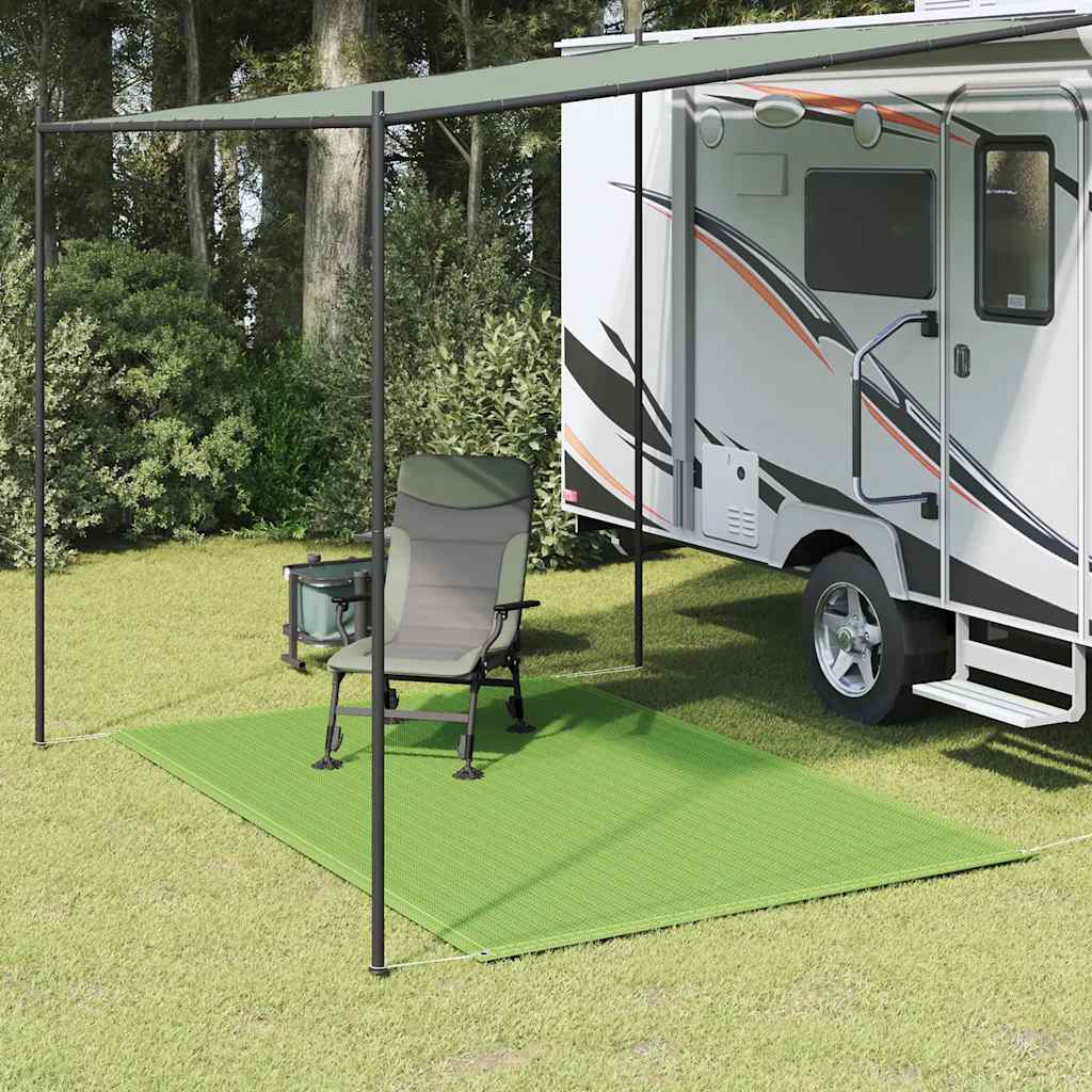 VidaXL tapis de tente 250x200 cm HDPE vert clair