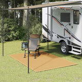 Tapis de tente VidaXL 250x200 cm HDPE couleur sable