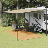 Tapis de tente VidaXL 250x400 cm HDPE couleur sable