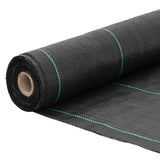 Vidaxl Carot Tissu de 0,5x25 m de polypropène noir