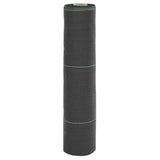 Tela de zanahoria Vidaxl 0.5x50 m polipropene negro