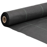 Vidaxl Carrot tissu 0,5x100 m pp noir