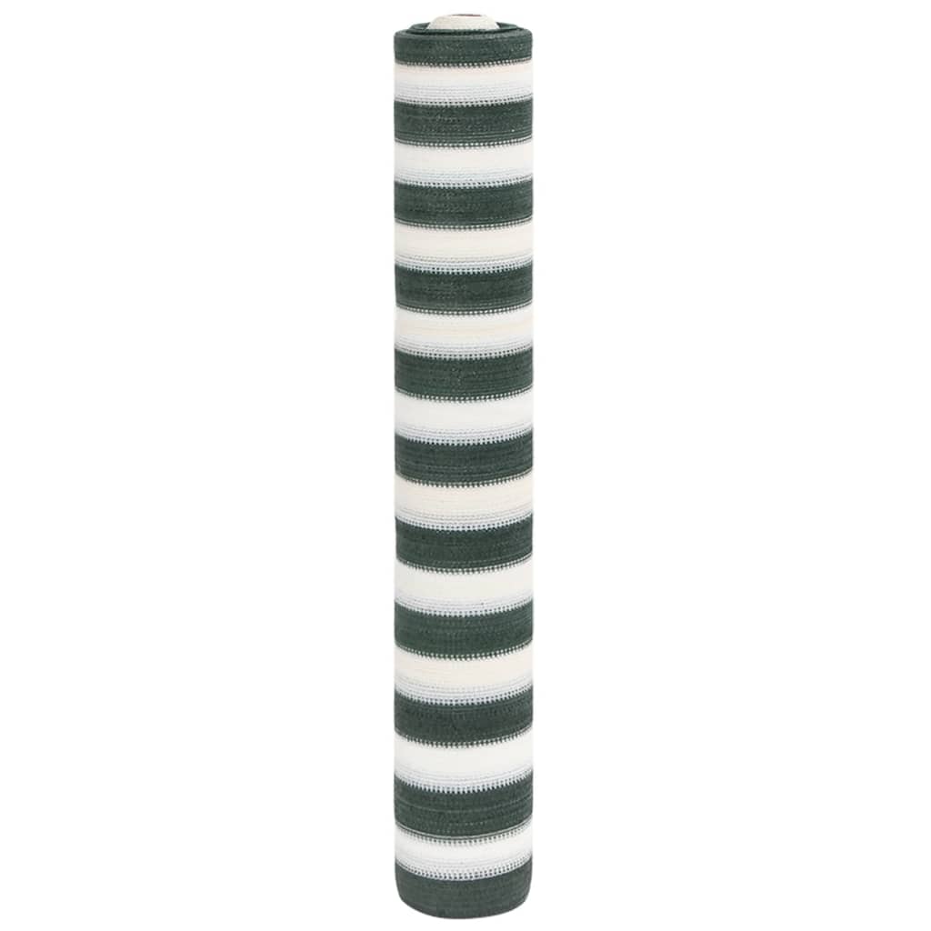 VidaXL filet d'intimité 75 g m² 1,5x25 m HDPE vert et blanc
