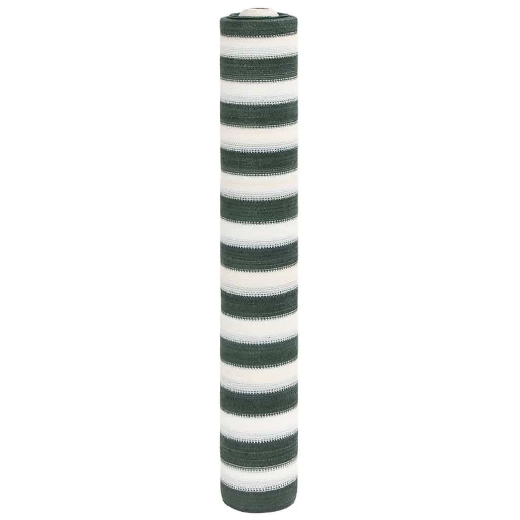 VidaXL filet d'intimité 75 g m² 1,5x50 m HDPE vert et blanc